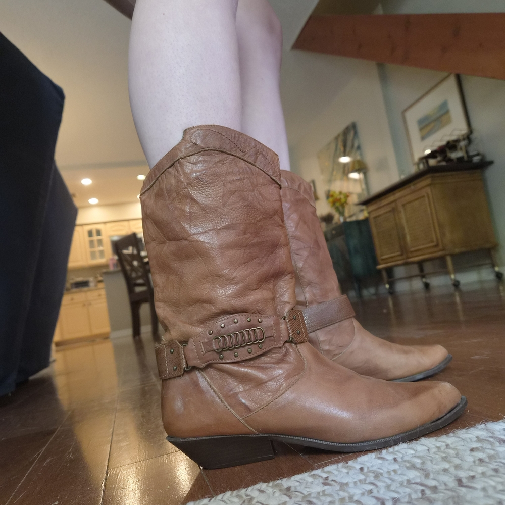 Brown Leather Women's Boots